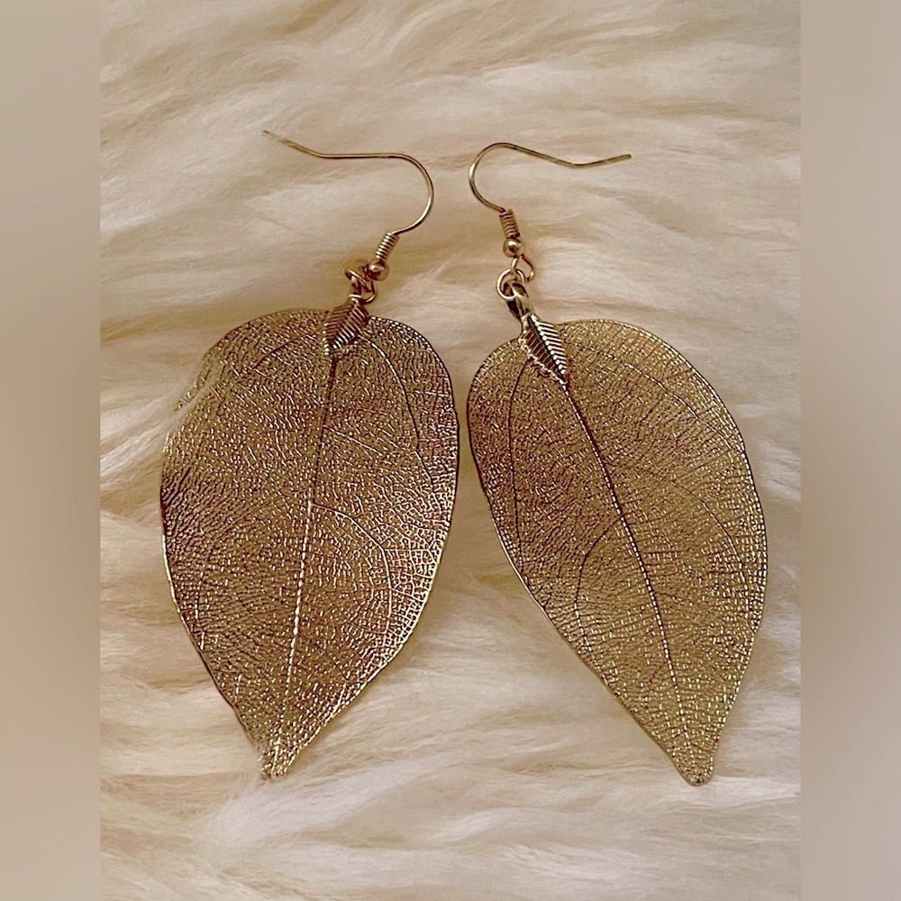 Gold Leaf Earrings